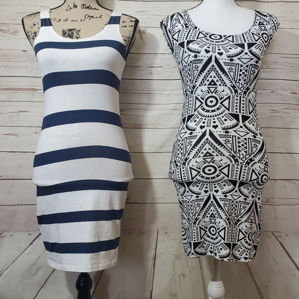 H&M Divided Bodycon Mini Dresse Bundle Size 4 New